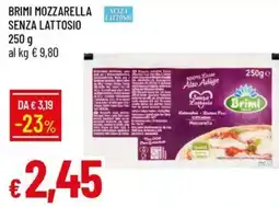 Galassia Brimi mozzarella senza lattosio offerta