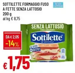 Galassia Sottilette formaggio fuso a fette senza lattosio offerta