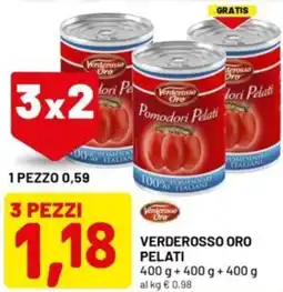 DPiù Verderosso oro pelati offerta