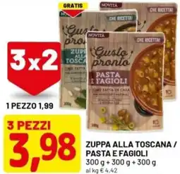 DPiù Zuppa alla toscana / pasta e fagioli offerta