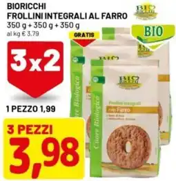 DPiù Bioricchi frollini integrali al farro offerta