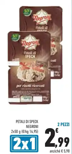 Conad Petali di speck NEGRONI offerta