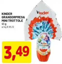 DPiù Kinder gransorpresa mini trottole offerta