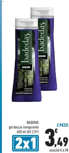 Conad BADEDAS gel doccia rinvigorente offerta