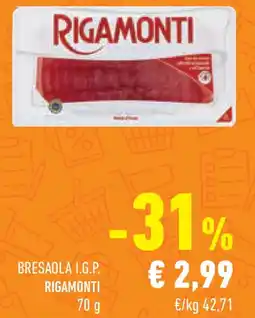 Conad Bresaola I.G.P. RIGAMONTI offerta