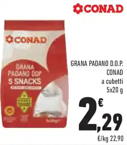 Conad Grana padano d.o.p. conad a cubetti offerta
