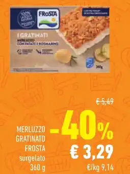 Conad Merluzzo gratinato FROSTA offerta