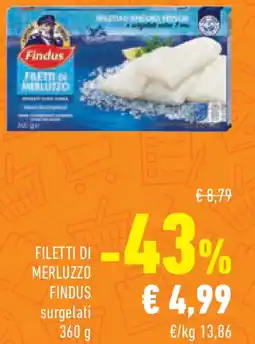 Conad Filetti di merluzzo FINDUS offerta