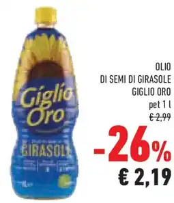 Conad Olio di semi di girasole GIGLIO ORO offerta