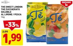 DPiù The sweet london the zuccherato solubile al limone / pesca offerta