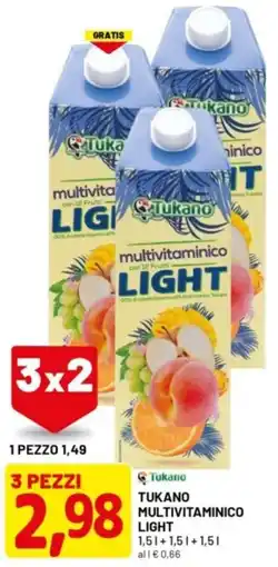 DPiù Tukano multivitaminico light offerta