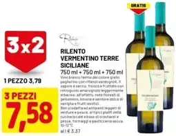 DPiù Rilento vermentino terre siciliane offerta