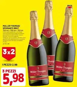 DPiù Muller thurgau spumante brut offerta