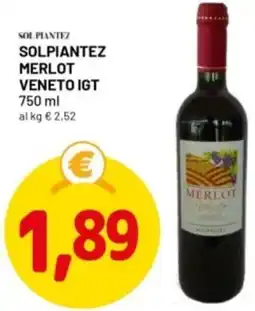 DPiù Solpiantez merlot veneto igt offerta