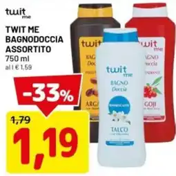 DPiù Twit me bagnodoccia offerta