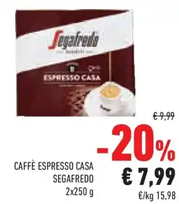 Conad Caffè espresso casa SEGAFREDO offerta