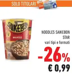 Conad Noodles saikebon STAR offerta