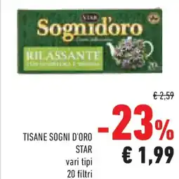 Conad Tisane sogni d'oro STAR offerta