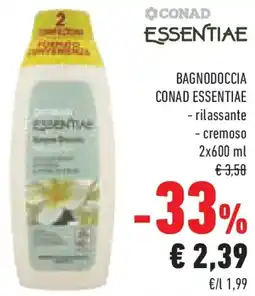 Conad Bagnodoccia conad essentiae rilassante e cremoso offerta