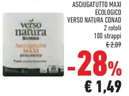 Conad Asciugatutto maxi ecologico VERSO NATURA CONAD offerta
