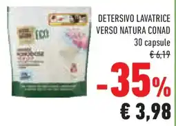 Conad Detersivo lavatrice VERSO NATURA CONAD offerta