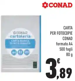 Conad Carta per fotocopie conad formato A4 offerta