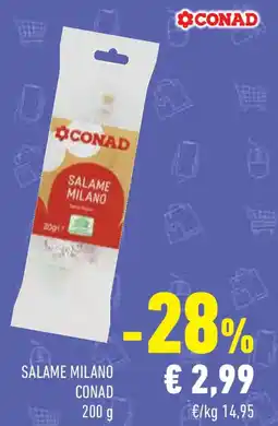 Conad Salame milano CONAD offerta
