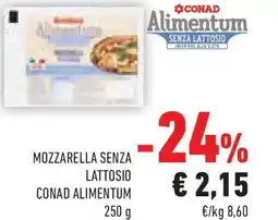 Conad Mozzarella senza lattosio CONAD ALIMENTUM offerta