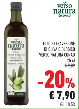 Conad Olio extravergine di oliva biologico VERSO NATURA CONAD offerta