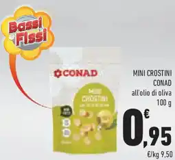 Conad Mini crostini conad all'olio di oliva offerta