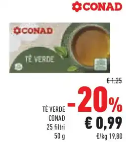 Conad Tè verde CONAD offerta