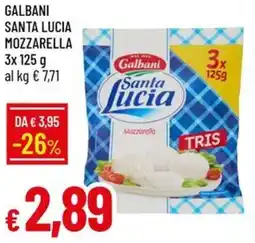 Galassia Galbani santa lucia mozzarella offerta