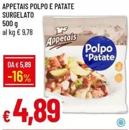 Galassia Appetais polpo e patate surgelato offerta