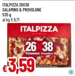 Galassia Italpizza 26x38 salamino & provolone offerta