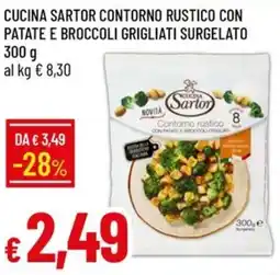 Galassia Cucina sartor contorno rustico con patate e broccoli grigliati surgelato offerta