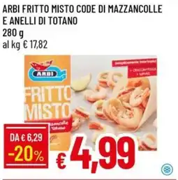 Galassia Arbi fritto misto code di mazzancolle e anelli di totano offerta