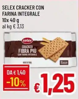 Galassia Selex cracker con farina integrale offerta