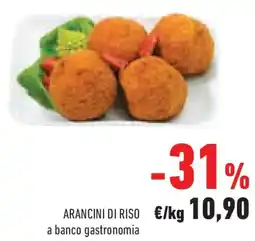 Conad Arancini di riso a banco gastronomia offerta