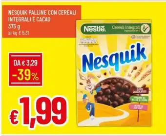 Galassia Nesquik palline con cereali integrali e cacao offerta