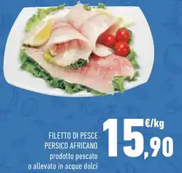Conad Filetto di pesce persico africano prodotto pescato o allevato in acque dolci offerta