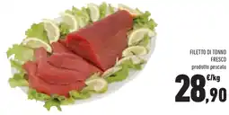 Conad Filetto di tonno fresco prodotto pescato offerta