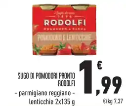 Conad Sugo di pomodori pronto RODOLFI offerta