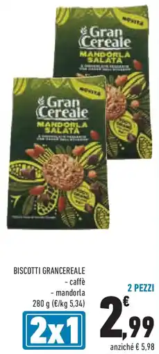 Conad Superstore Biscotti grancereale caffè e mandorla offerta