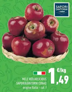 Conad Superstore Mele red delicious SAPORI&DINTORNI CONAD offerta