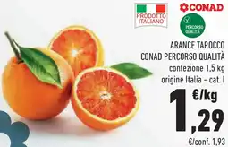 Conad Superstore Arance tarocco CONAD PERCORSO QUALITÀ offerta