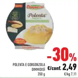 Conad Superstore Polenta e gorgonzola DIMMIDISÌ offerta