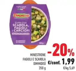 Conad Superstore Minestrone fagioli e scarola DIMMIDISÌ offerta