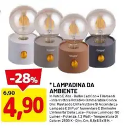 DPiù Lampadina da ambiente offerta