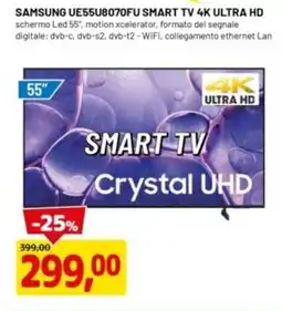 DPiù SAMSUNG UE55U8070FU SMART TV 4K ULTRA HD offerta