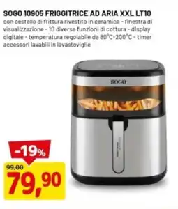 DPiù SOGO 10905 FRIGGITRICE AD ARIA XXL LT10 offerta